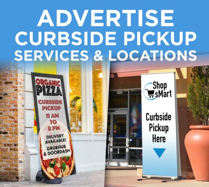 Curbside signs in Royal Oaks, Michigan
